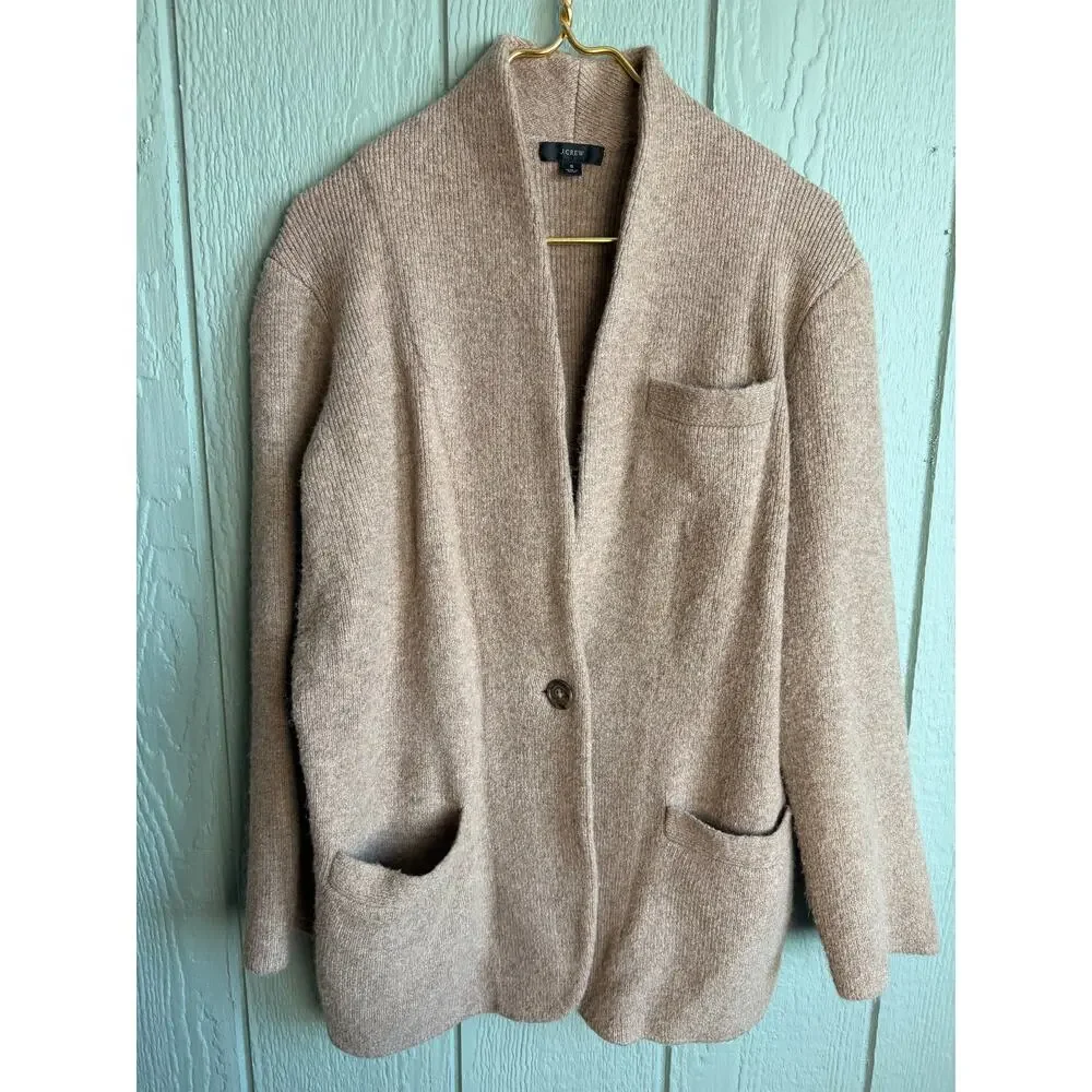 J.Crew Cocoon Sweater-Blazer, Wool Blend Sold Out, Small - Picture 3 of 9